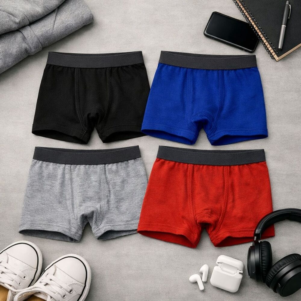 Cat & Jack Boys 4 Pack Boxer Briefs Size L 12/14 Assorted Colors